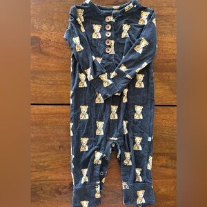 Posh peanut Navy Blue Bear Print